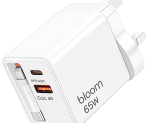Bloom 65W Retractable GaN Charger - Image 1
