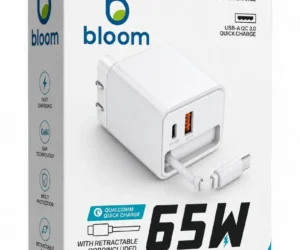 Bloom 65W Retractable GaN Charger - Image 2